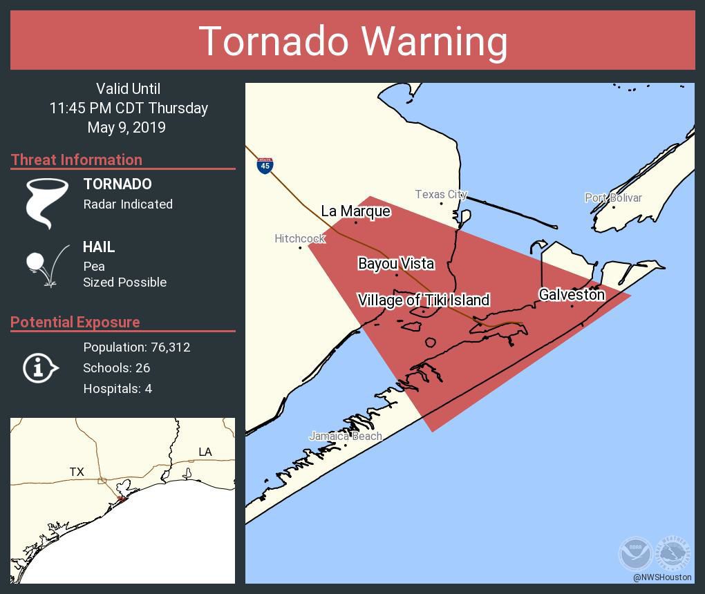 Tornado Warning until 11:45 May 9